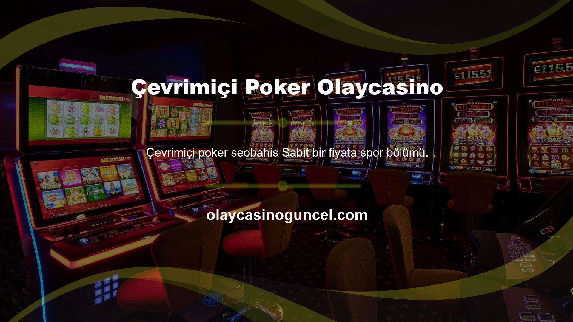 Çevrimiçi Poker Olaycasino
