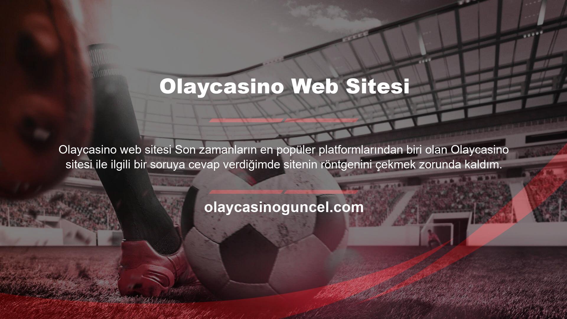 Olaycasino Web Sitesi