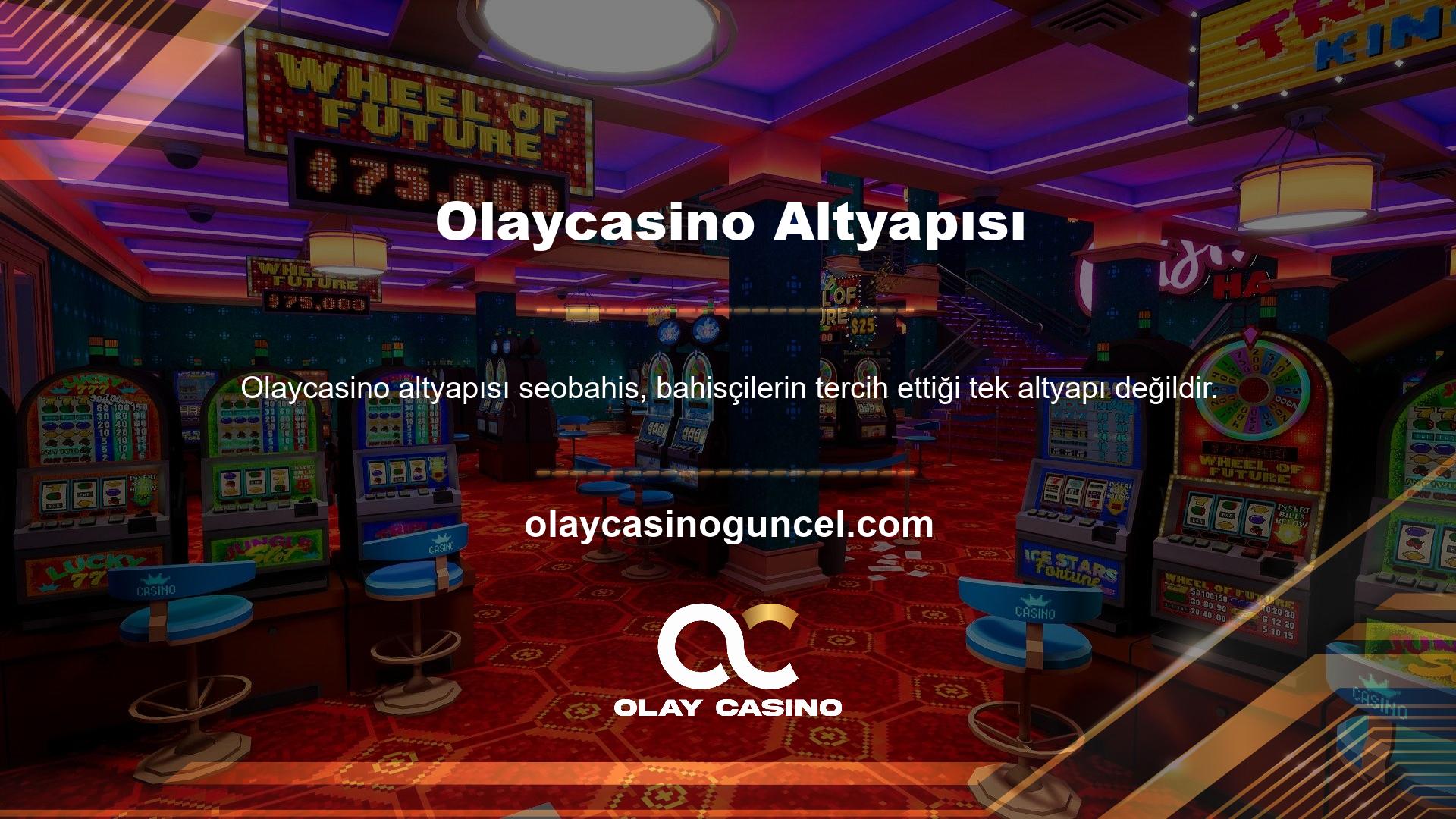 Olaycasino bahis sitesi, kaliteli altyapısı sayesinde hızlı bahis seçeneklerini ve binlerce farklı casino oyununu destekleyen sitelerden biridir