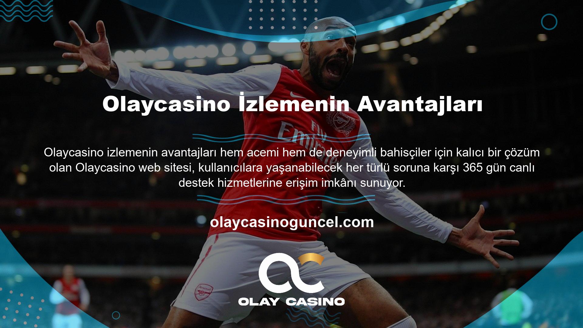 Olaycasino programı, sitenin sağ tarafında canlı destek sağlayan bir çevrimiçi bahis ve casino deneyimidir